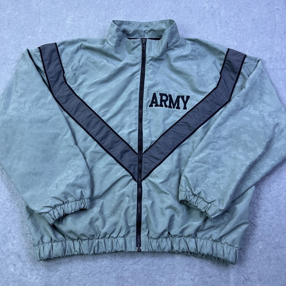 JWOD PFU Skilcraft Jacket Windbreaker US Army  Medium Regular Training Full‎ Zip